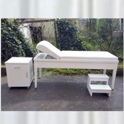 Ahşap Muayene Yatağı Eskoba Basamak Çekmeceli Etejer